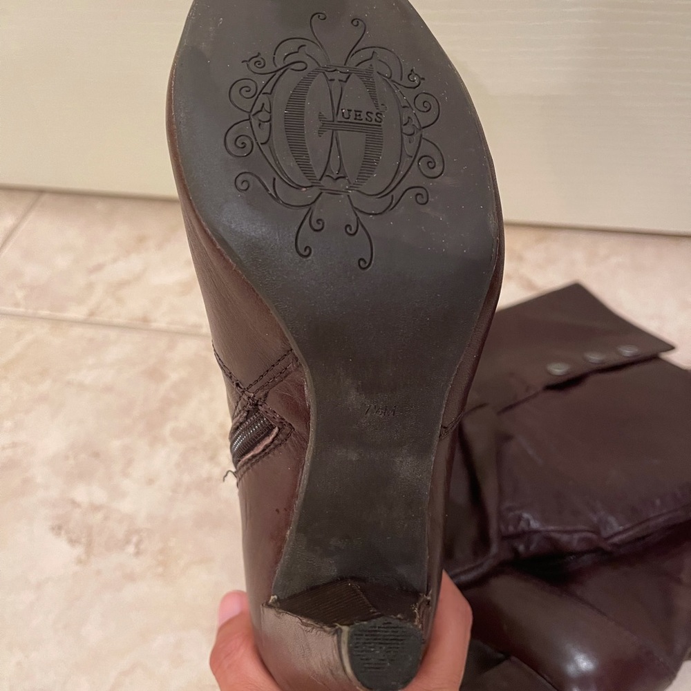 Guess Leather knee high boots - Picture 6 of 9